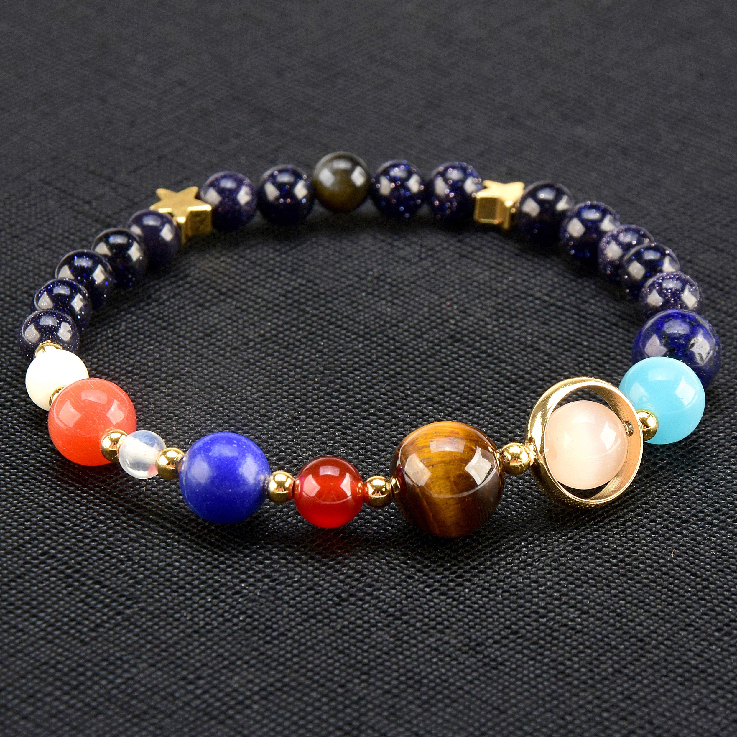 Foto 6 pulgar | Pulsera West Coast Jewelry Solar System Con Cuentas De Arenisca - Venta Internacional.