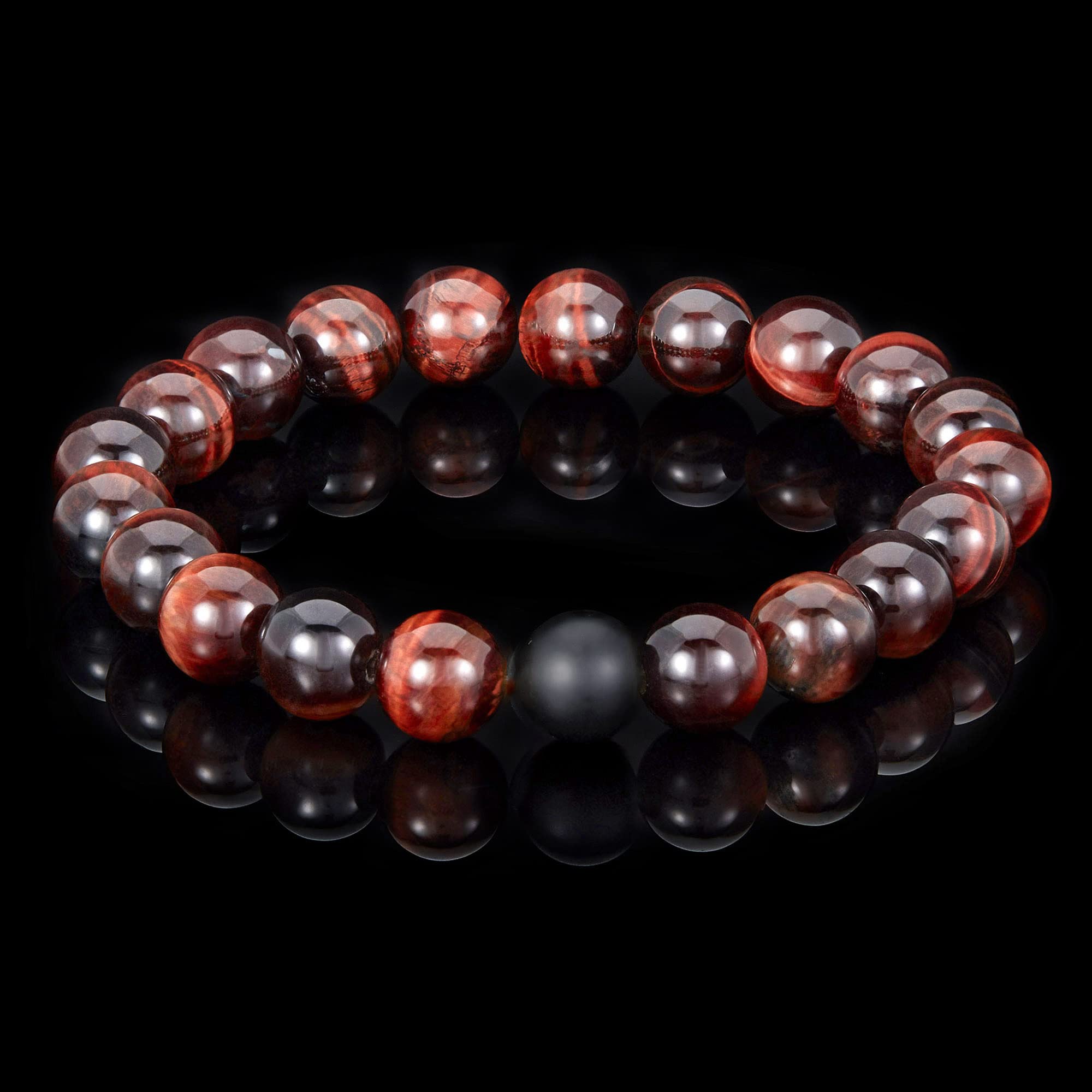 Foto 5 | Pulsera West Coast Jewelry Crucible, Ojo De Tigre Rojo, Ónix, 10 Mm - Venta Internacional.