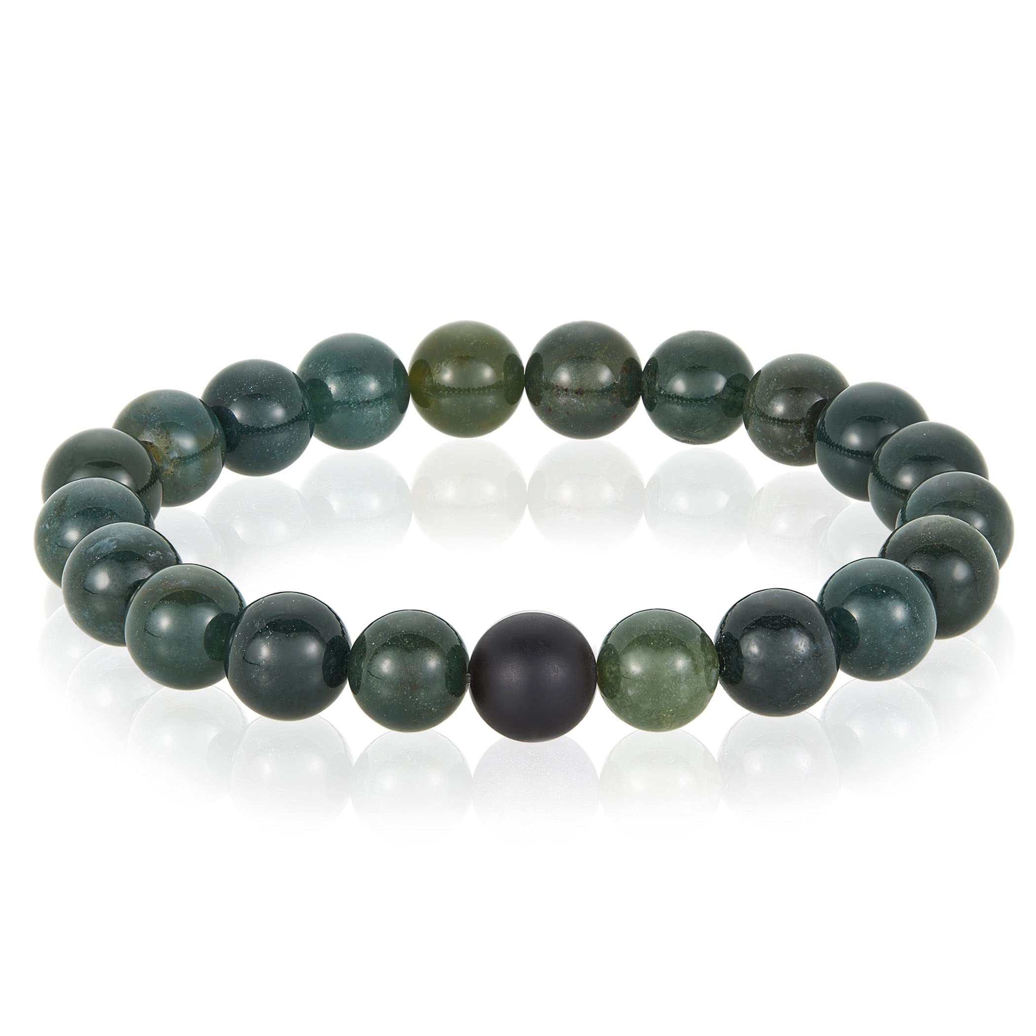 Foto 2 pulgar | Pulsera West Coast Jewelry Crisol Moss Agata Stone - Venta Internacional.