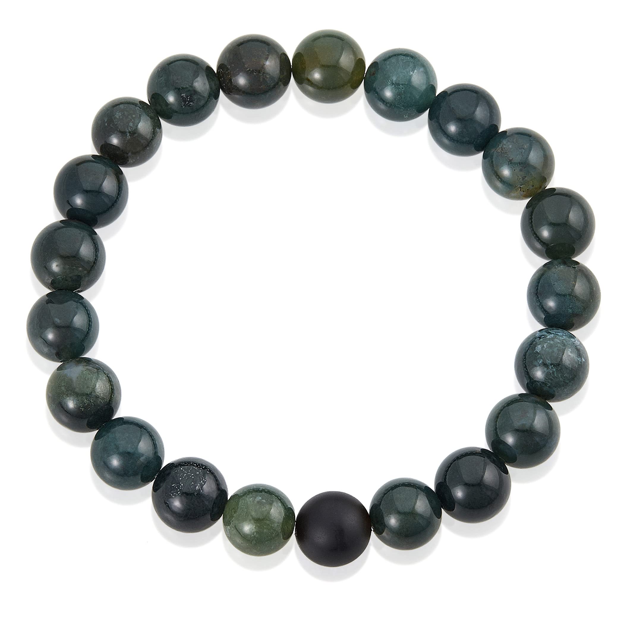 Foto 3 pulgar | Pulsera West Coast Jewelry Crisol Moss Agata Stone - Venta Internacional.