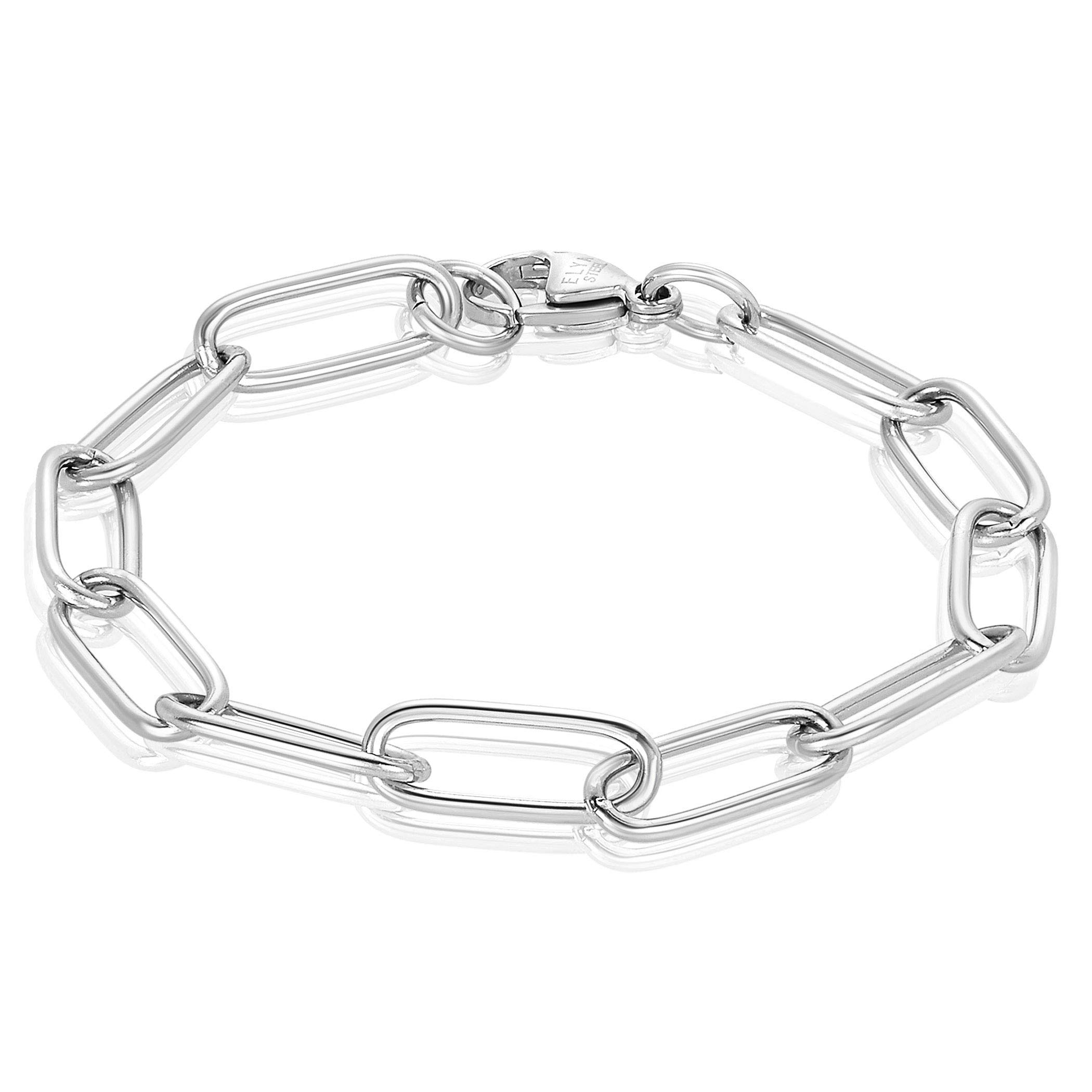Foto 3 | Pulsera West Coast Jewelry De Acero Inoxidable Con Clip, 7.5 Pulgadas - Venta Internacional.