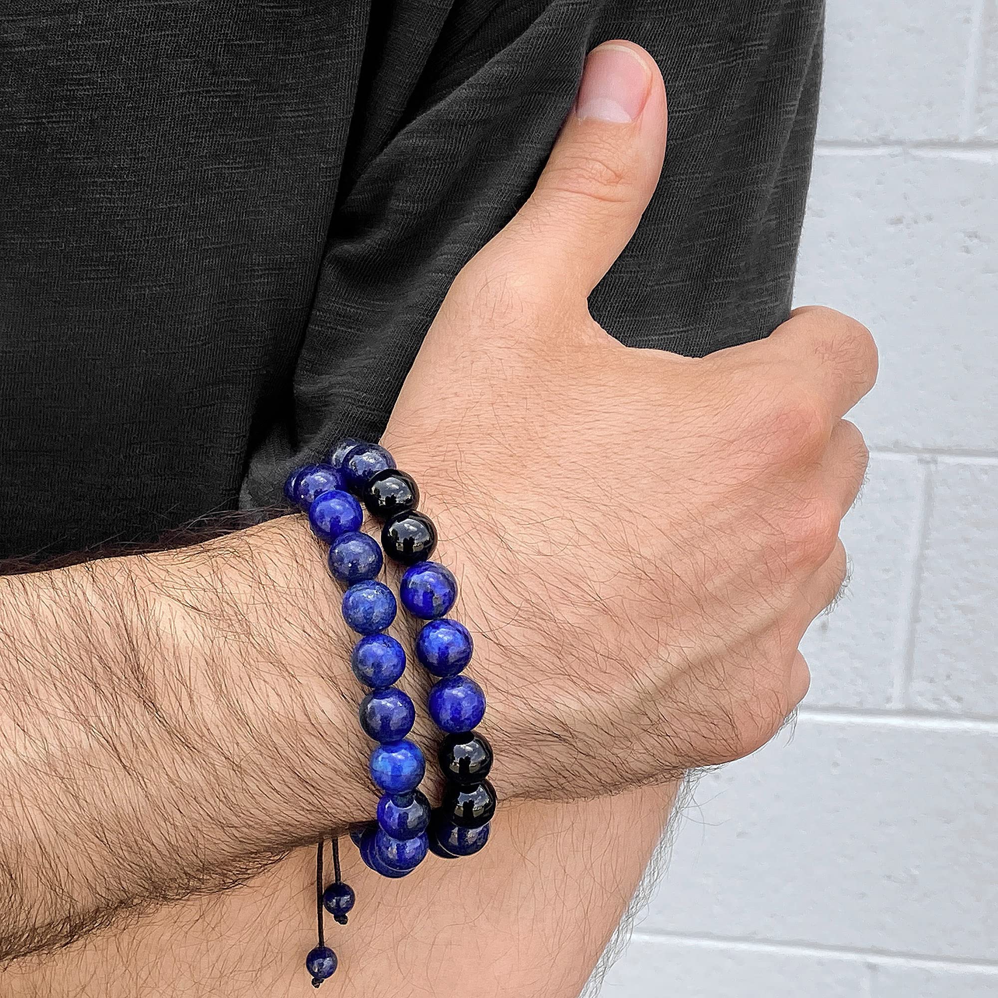 Foto 4 pulgar | Pulsera West Coast Jewelry Con Piedra De Lapislázuli Crisol - Venta Internacional.