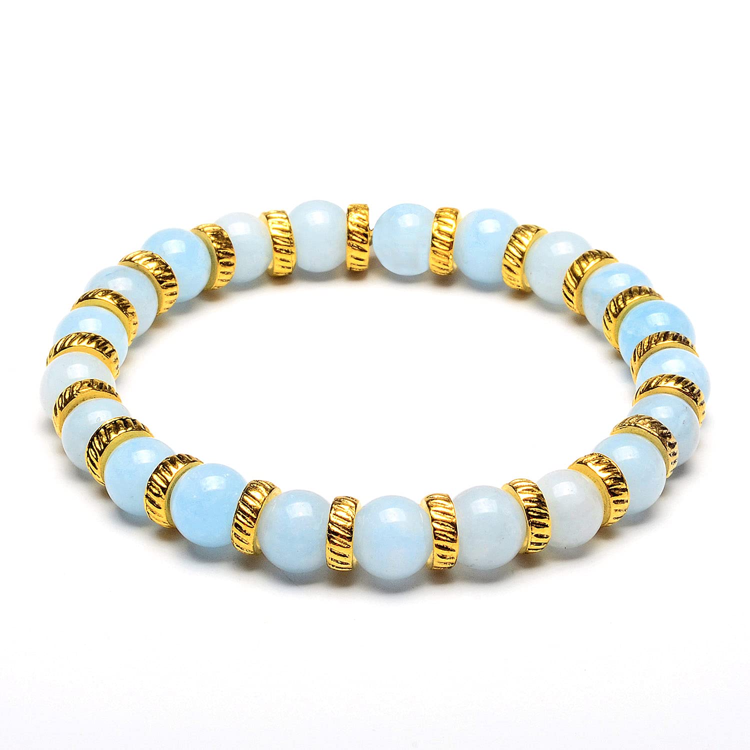 Foto 1 | Pulsera West Coast Jewelry Teñida Con Piedra De Jade Azul Claro De 8 Mm - Venta Internacional.