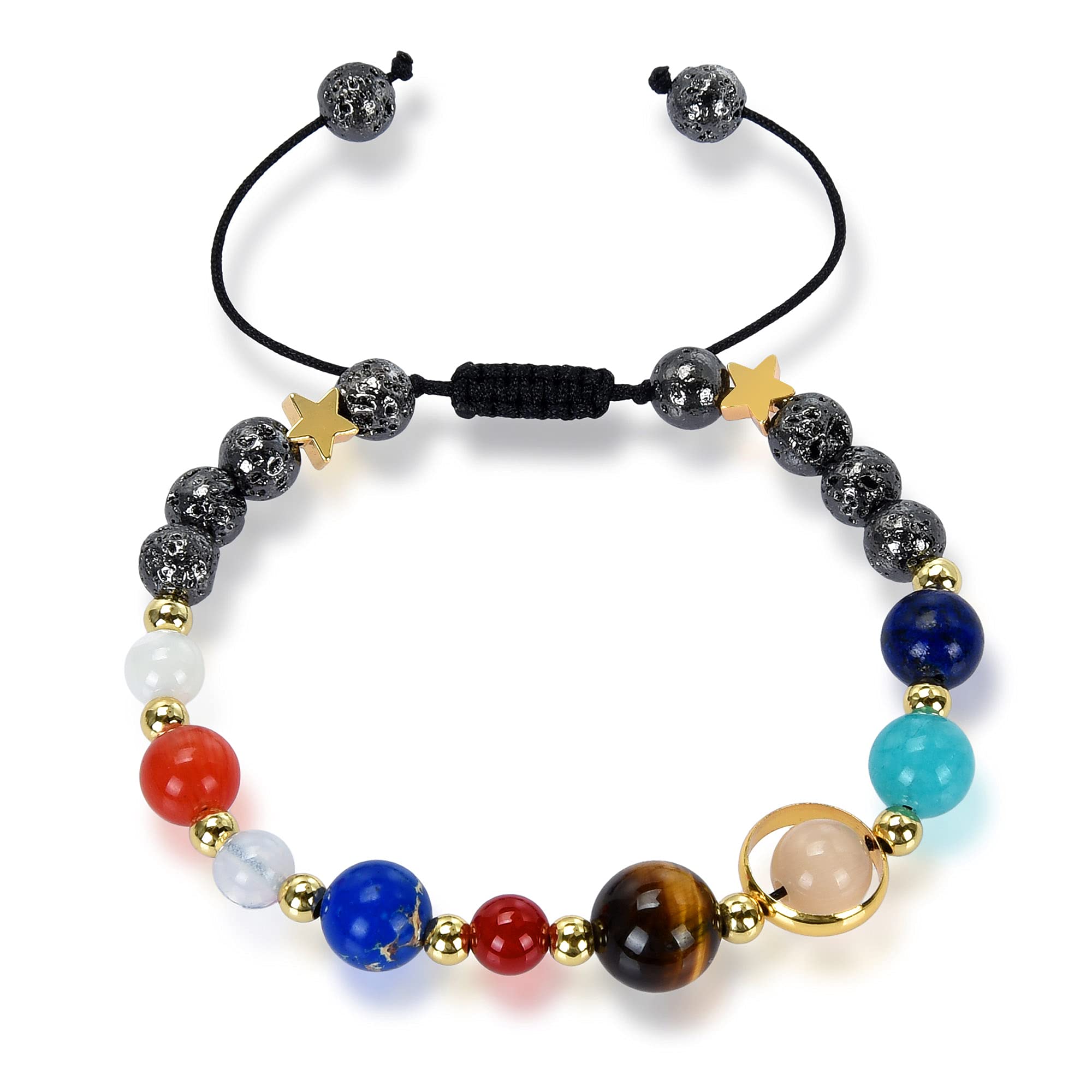 Foto 2 pulgar | Pulsera West Coast Jewelry, Sistema Solar, Con Cuentas De Piedra Natural - Venta Internacional.