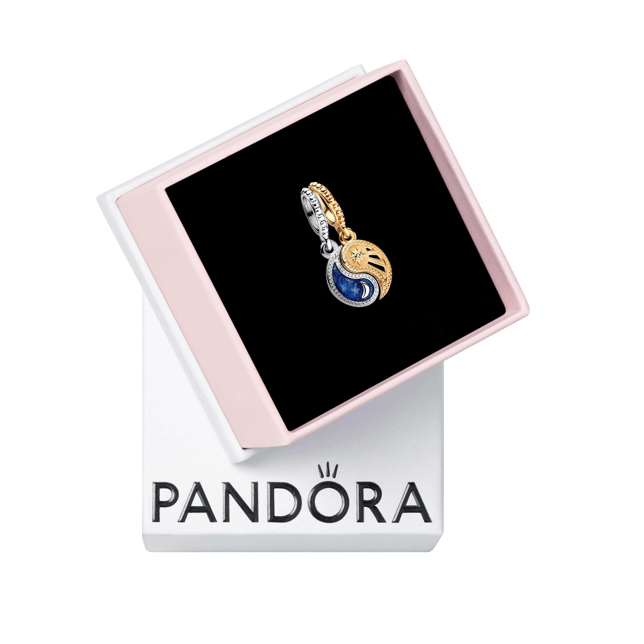 Foto 2 pulgar | Charm Pandora Sol y Luna Dividibles con Cristal Azul - Venta Internacional
