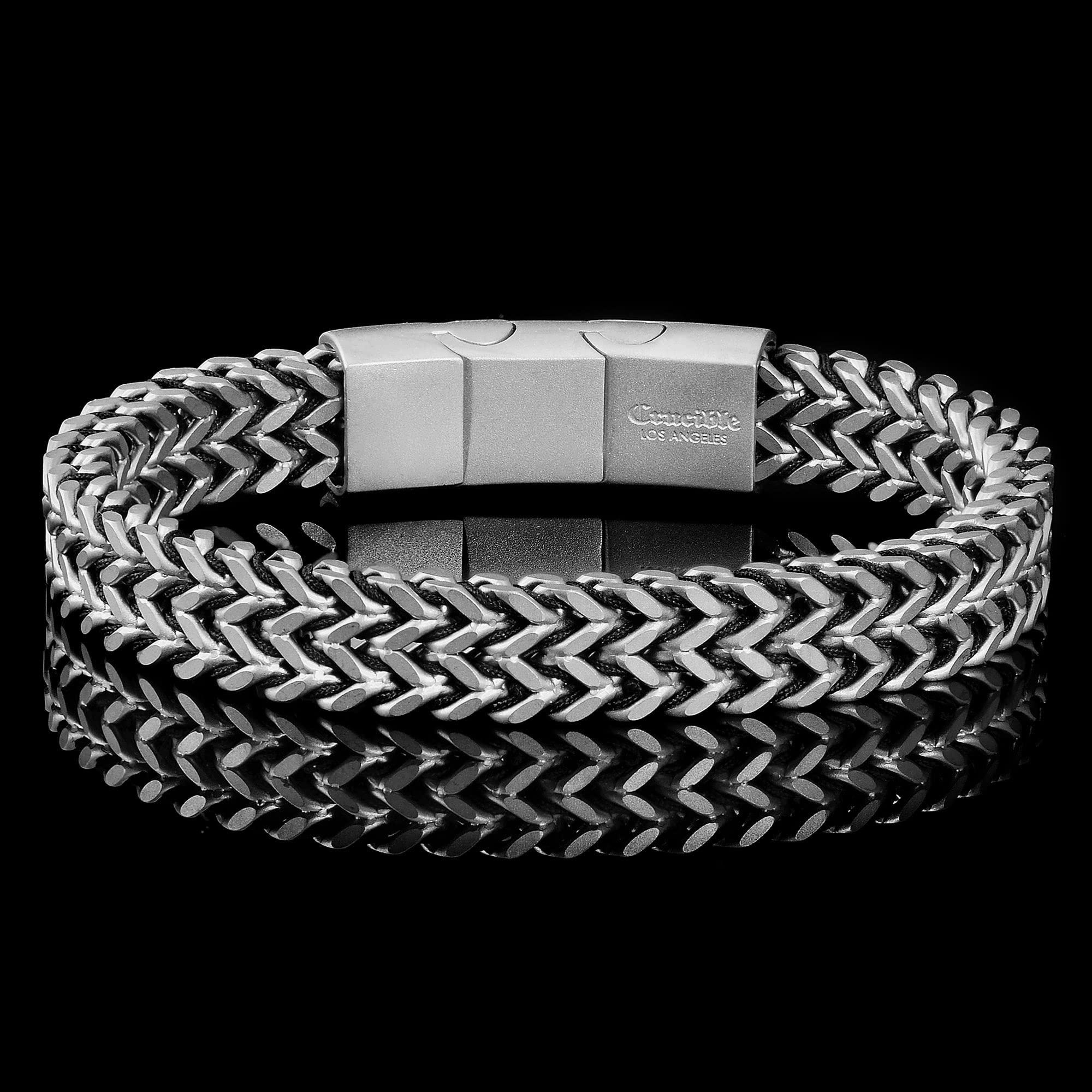 Foto 5 | Brazalete Crucible De Acero Inoxidable Con Acabado Mate Double Franco - Venta Internacional.