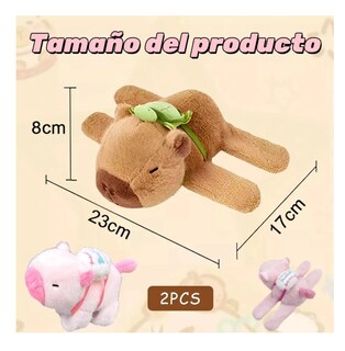 Foto 3 | 2pz Capibaras Peluche Belug, Rosa Cafe