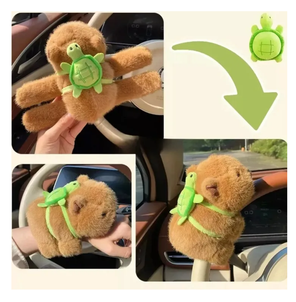 Foto 5 | 3pz Peluche Capibara Pulseras Belug, Cafe