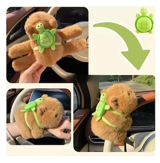 Foto 5 | 3pz Peluche Capibara Pulseras Belug, Cafe