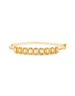 Foto 2 | Brazalete Zirconias The Golden Store Chapa De Oro 18k