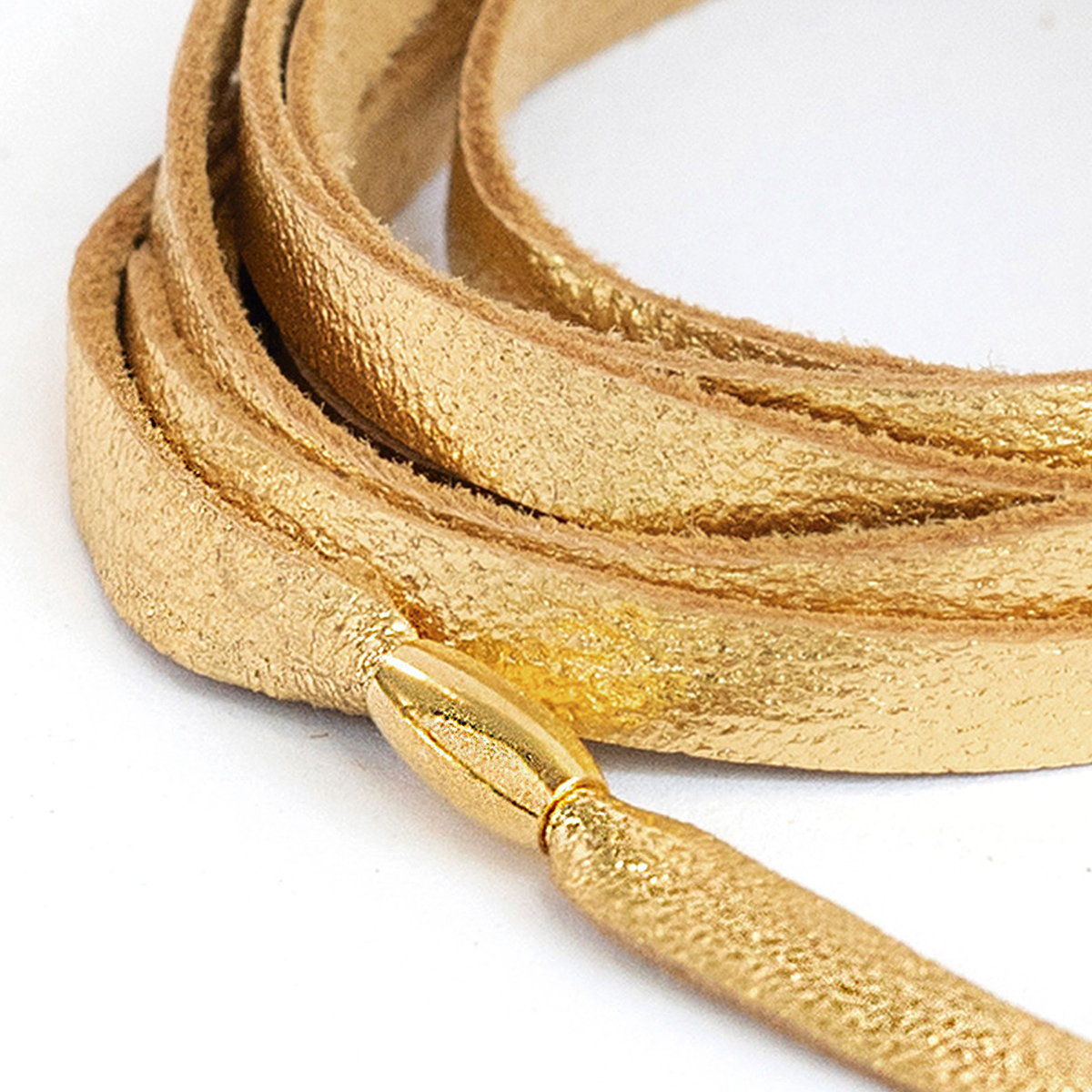 Foto 5 pulgar | Pulsera De Piel Unisex Con Baño De Oro Vangania Gratitud
