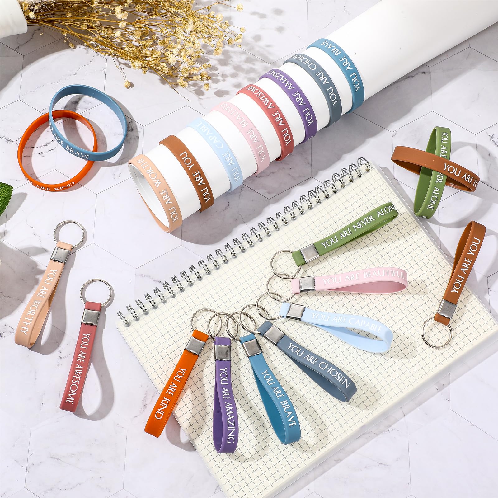 Foto 5 pulgar | Pulseras Y Llaveros Motivacionales Sratte 120 Unidades (varios) - Venta Internacional.