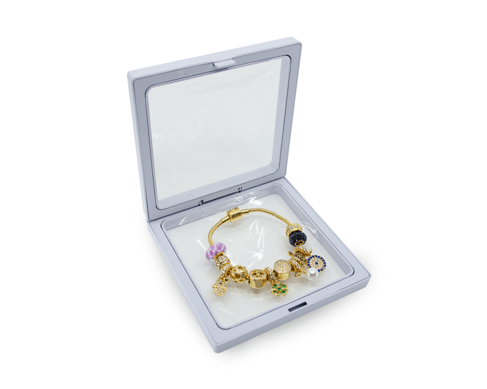 Foto 5 pulgar | Pulsera Fortunara - Baño De Oro De 18k + 12 Charms