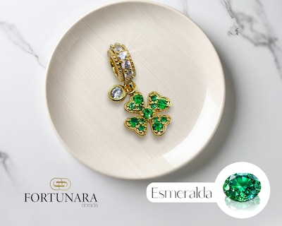 Foto 5 | Pulsera Fortunara - Baño De Oro De 18k + 12 Charms