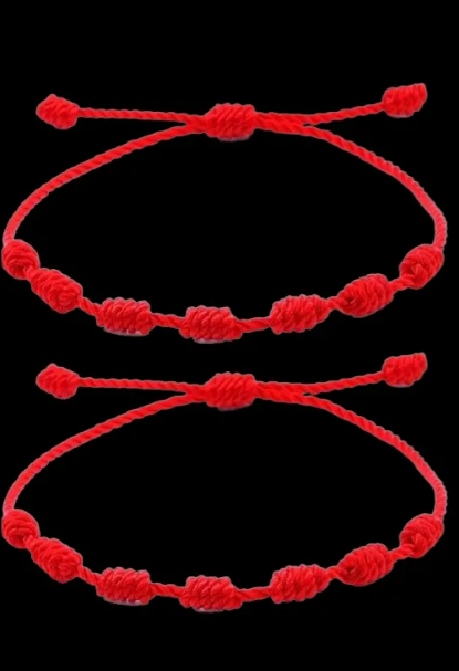Foto 5 pulgar | Xtellar Kit De Pulseras De Hilo Rojo De 7 Nudos De Protección Y Atracción Destino - Pack De 2