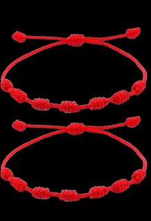Foto 4 | Xtellar Kit De Pulseras De Hilo Rojo De 7 Nudos De Protección Y Atracción Destino - Pack De 2