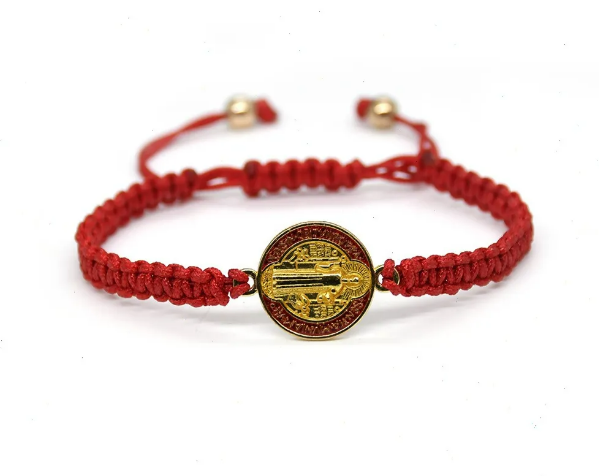 Foto 3 pulgar | Conjunto Xtellar De Pulseras San Benito Cruz: Elegancia  Protección Y Suerte En Cadena Trenzada