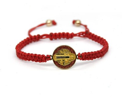 Foto 2 | Conjunto Xtellar De Pulseras San Benito Cruz: Elegancia Protección Y Suerte En Cadena Trenzada