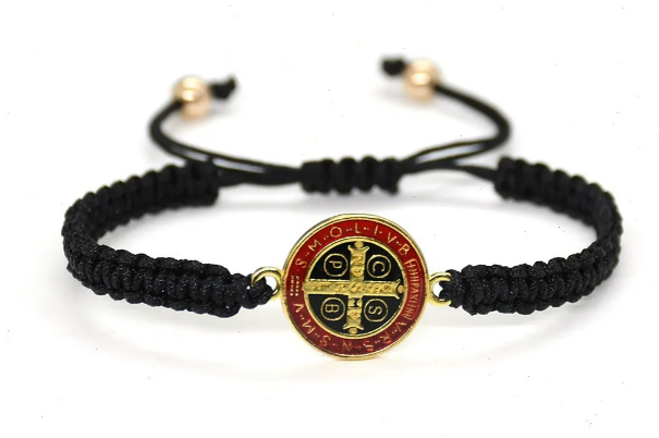 Foto 4 pulgar | Conjunto Xtellar De Pulseras San Benito Cruz: Elegancia  Protección Y Suerte En Cadena Trenzada