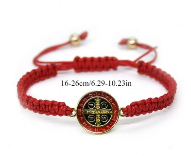 Foto 4 | Conjunto Xtellar De Pulseras San Benito Cruz: Elegancia Protección Y Suerte En Cadena Trenzada