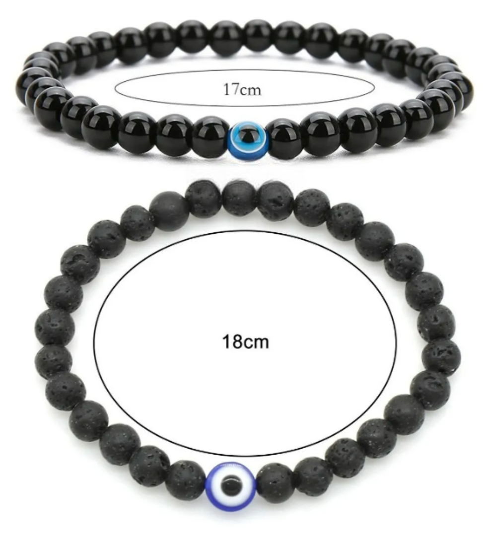 Foto 5 pulgar | Juego De 2 Pulseras Xtellar Ojo Turco Unisex