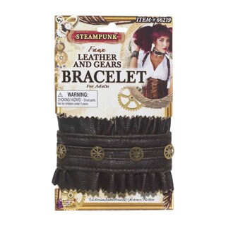 Foto 3 | Pulsera Forum Novelties Steampunk Leather And Gears - Venta Internacional.