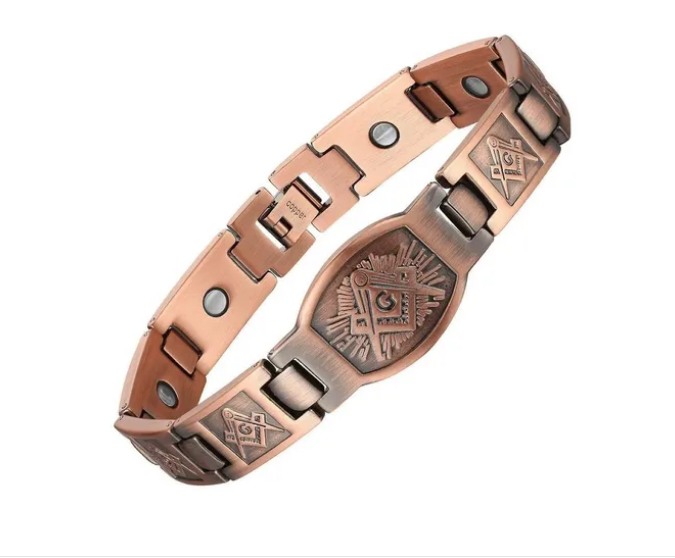 Foto 2 pulgar | Pulsera De Terapia De Cobre Puro Magnético De Neodimio