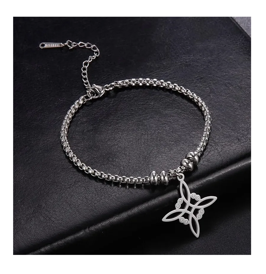 Foto 2 | Pulsera Nudo Bruja Acero Inoxidable