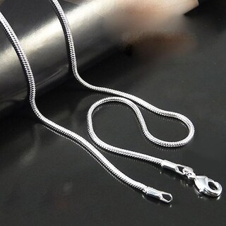 Foto 1 | Collar Huoguo Cadena Con Forma De Serpiente Chapada En Plata 20 Cm De Largo - Venta Internacional.