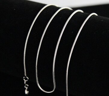 Foto 5 | Collar Huoguo Cadena Con Forma De Serpiente Chapada En Plata 20 Cm De Largo - Venta Internacional.