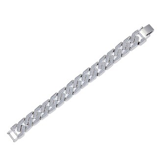 Foto 1 | Pulsera Huoguo Sand Explosion Cuban Chain Hip Hop Para Hombre - Venta Internacional.