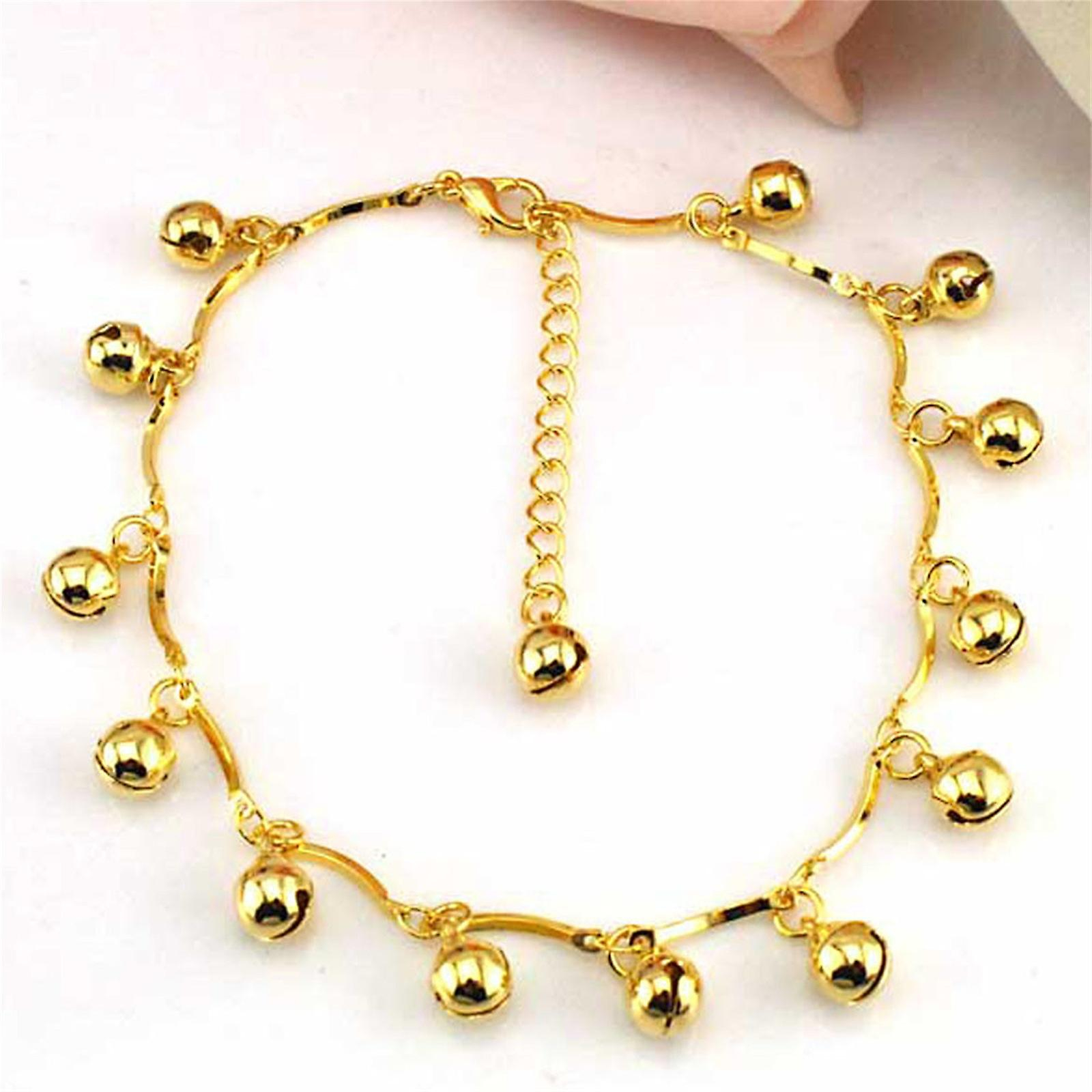 Foto 4 pulgar | Pulsera Tobillera Con Forma De Campanas Para Mujer  Sandalia Descalza  Joyería De Playa - Venta Internacional.
