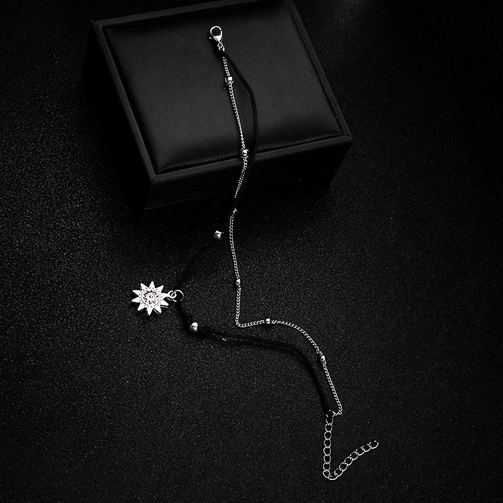 Foto 4 pulgar | Tobillera Huoguo De Doble Cadena Sun Alloy 4g Beach Boho Para Mujer - Venta Internacional.