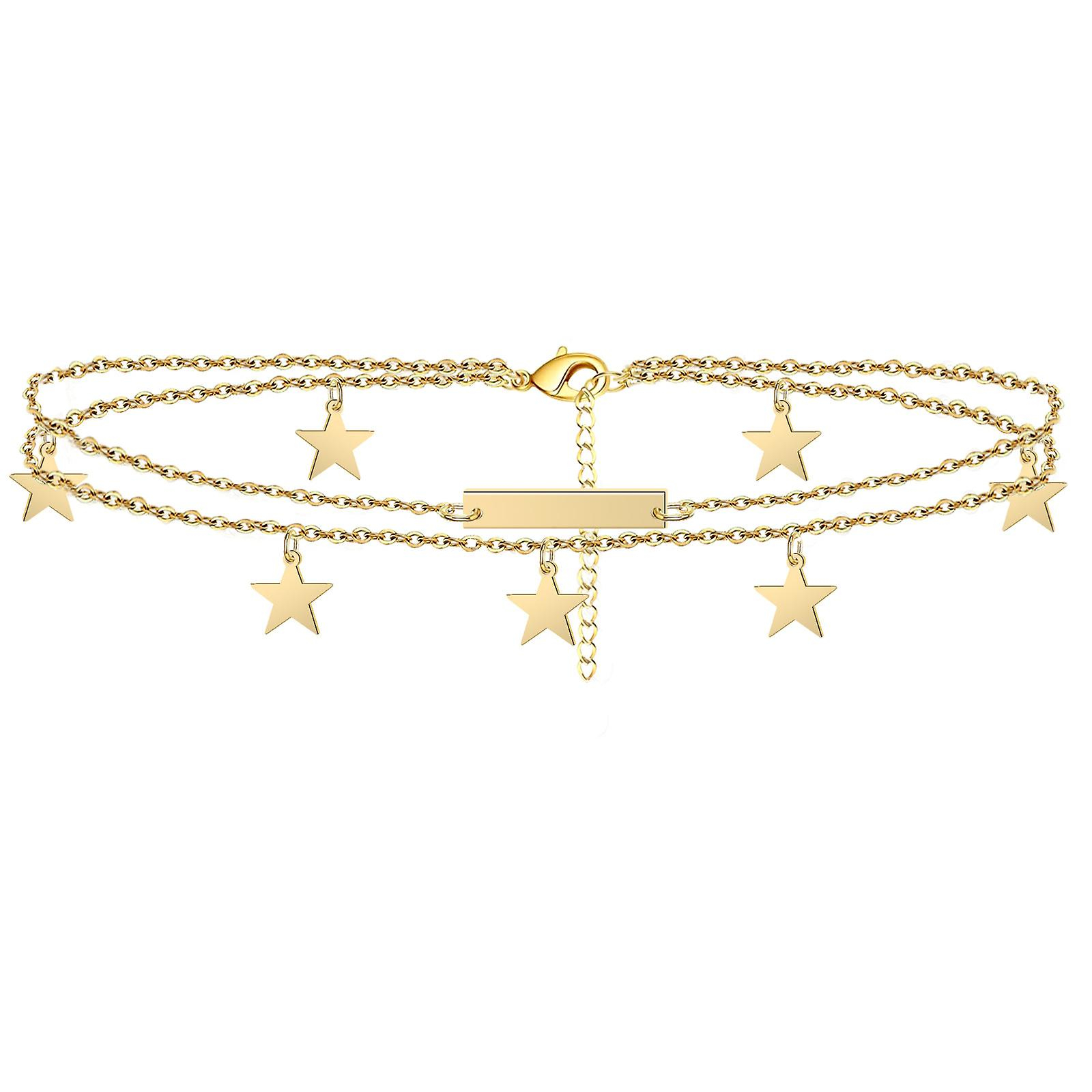 Foto 2 pulgar | Tobillera Huoguo Golden Beach De Tamaño Ajustable Para Mujer - Venta Internacional.