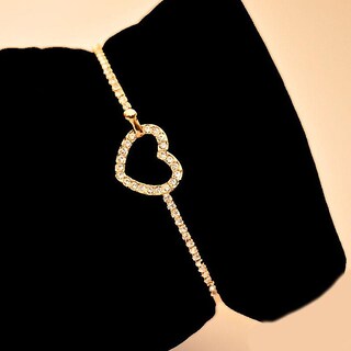 Foto 5 | Brazalete Tipo Brazalete Huoguo Estilo Moderno Con Diamantes De Imitación Dorados - Venta Internacional.