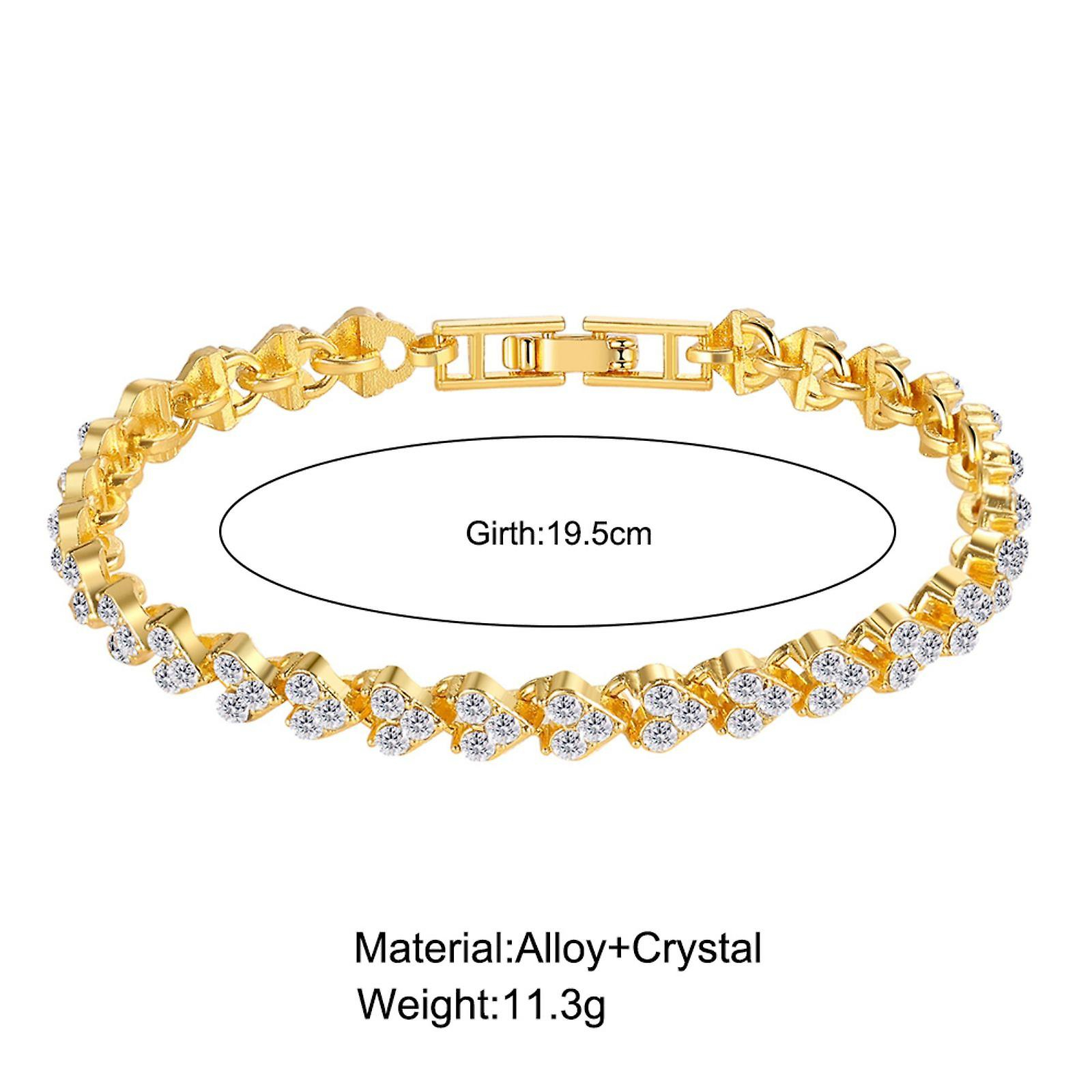 Foto 2 pulgar | Pulsera Huoguo Love Diamond Para Mujer  Aleación  Regalo Para El Día De La Madre - Venta Internacional.