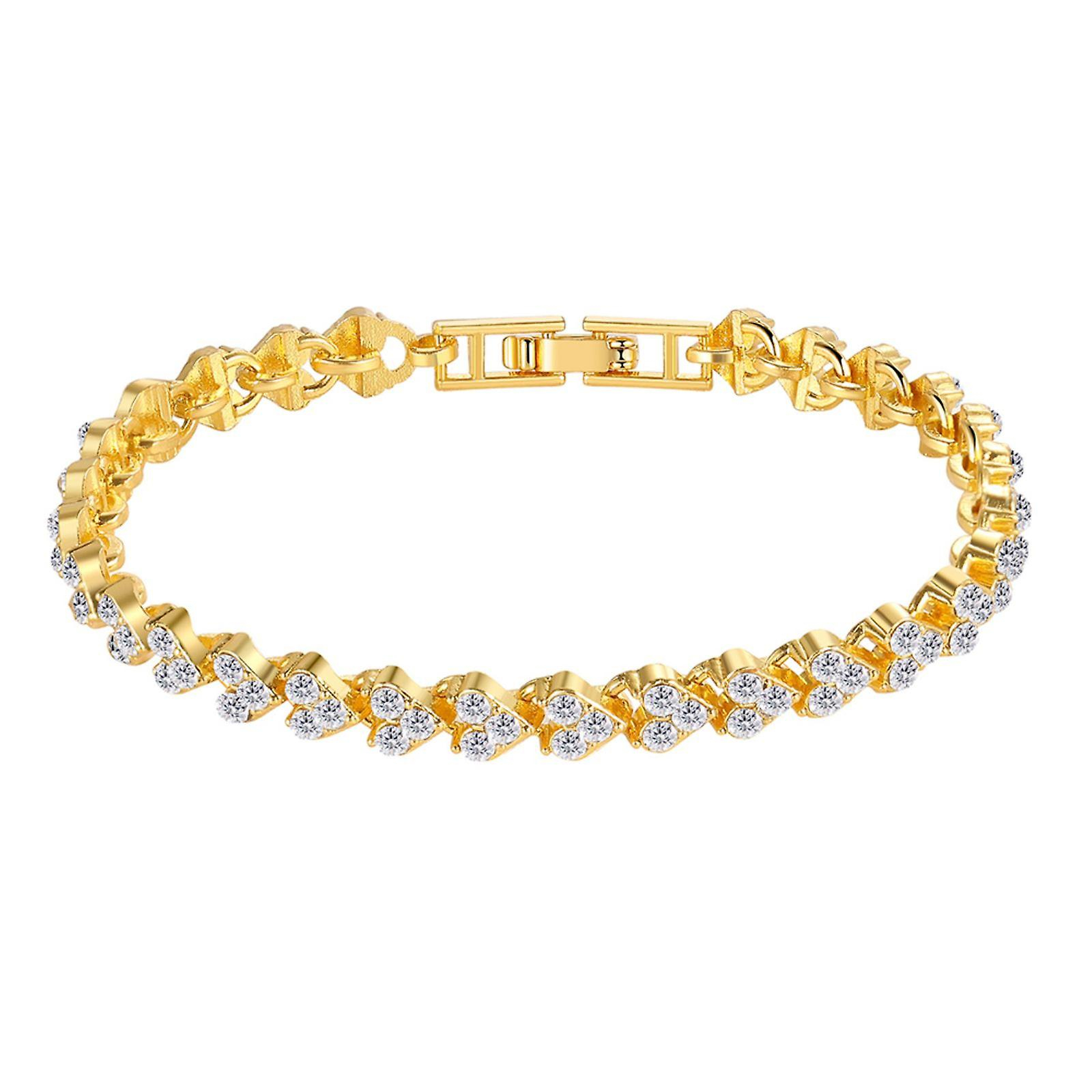 Foto 3 pulgar | Pulsera Huoguo Love Diamond Para Mujer  Aleación  Regalo Para El Día De La Madre - Venta Internacional.