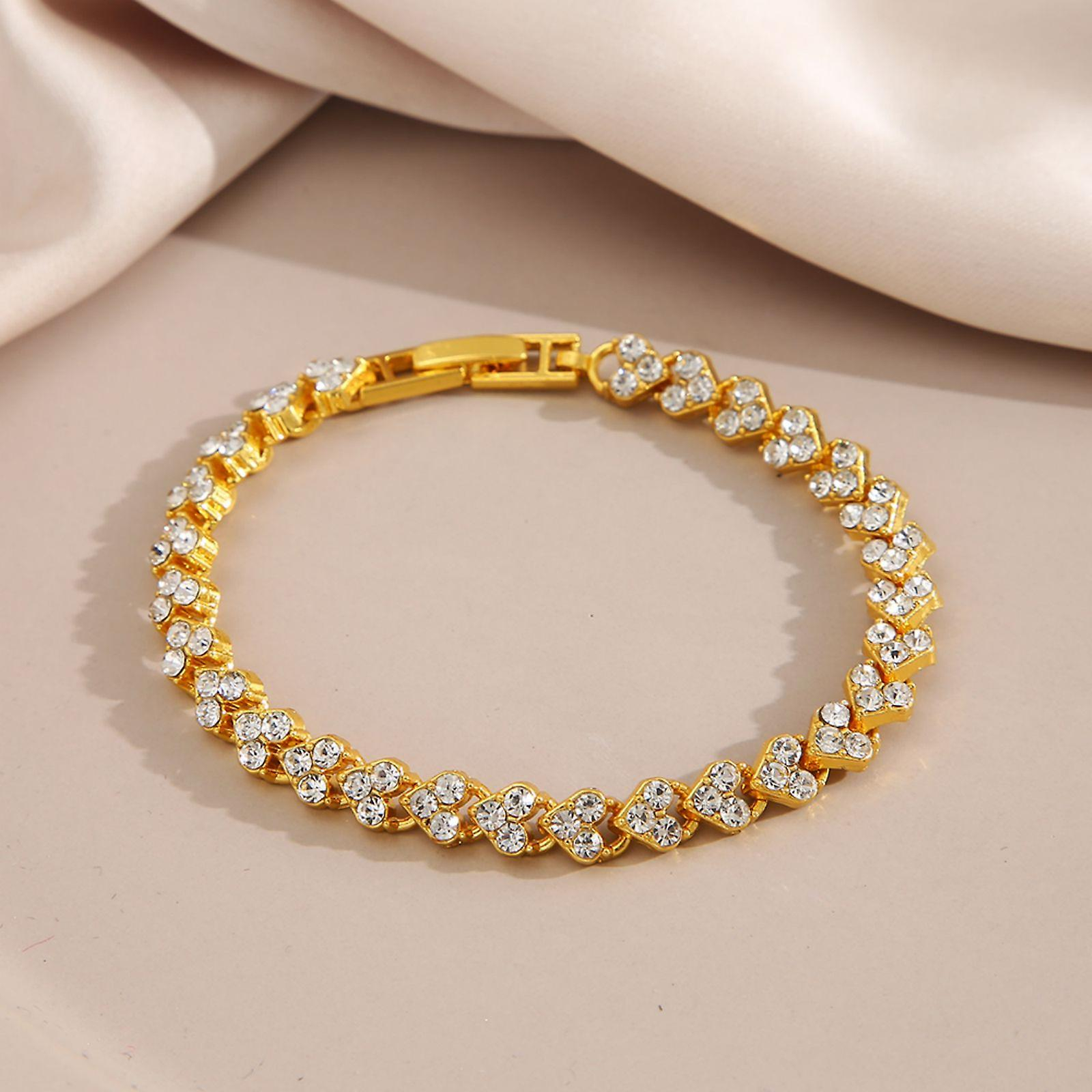 Foto 5 pulgar | Pulsera Huoguo Love Diamond Para Mujer  Aleación  Regalo Para El Día De La Madre - Venta Internacional.