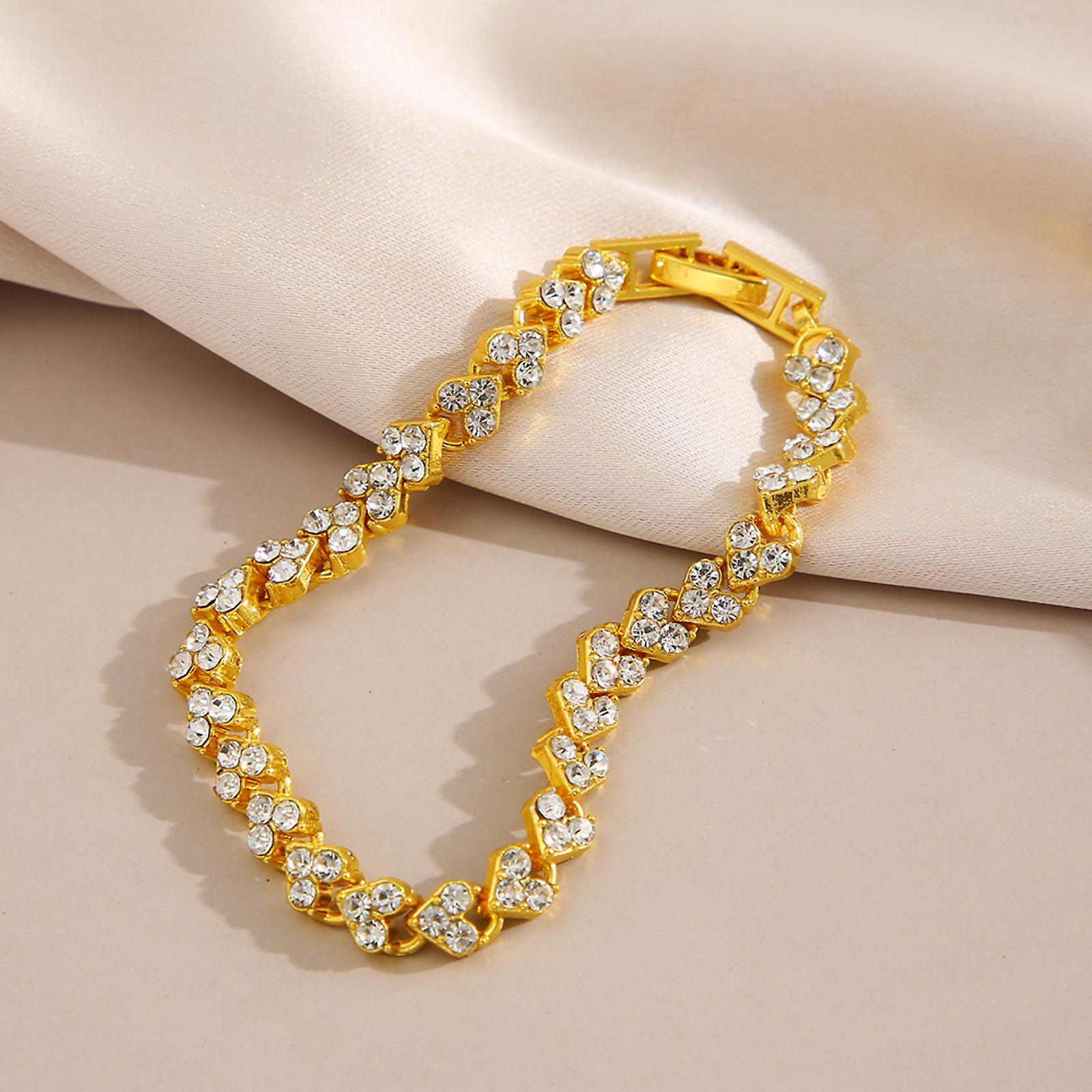 Foto 6 pulgar | Pulsera Huoguo Love Diamond Para Mujer  Aleación  Regalo Para El Día De La Madre - Venta Internacional.