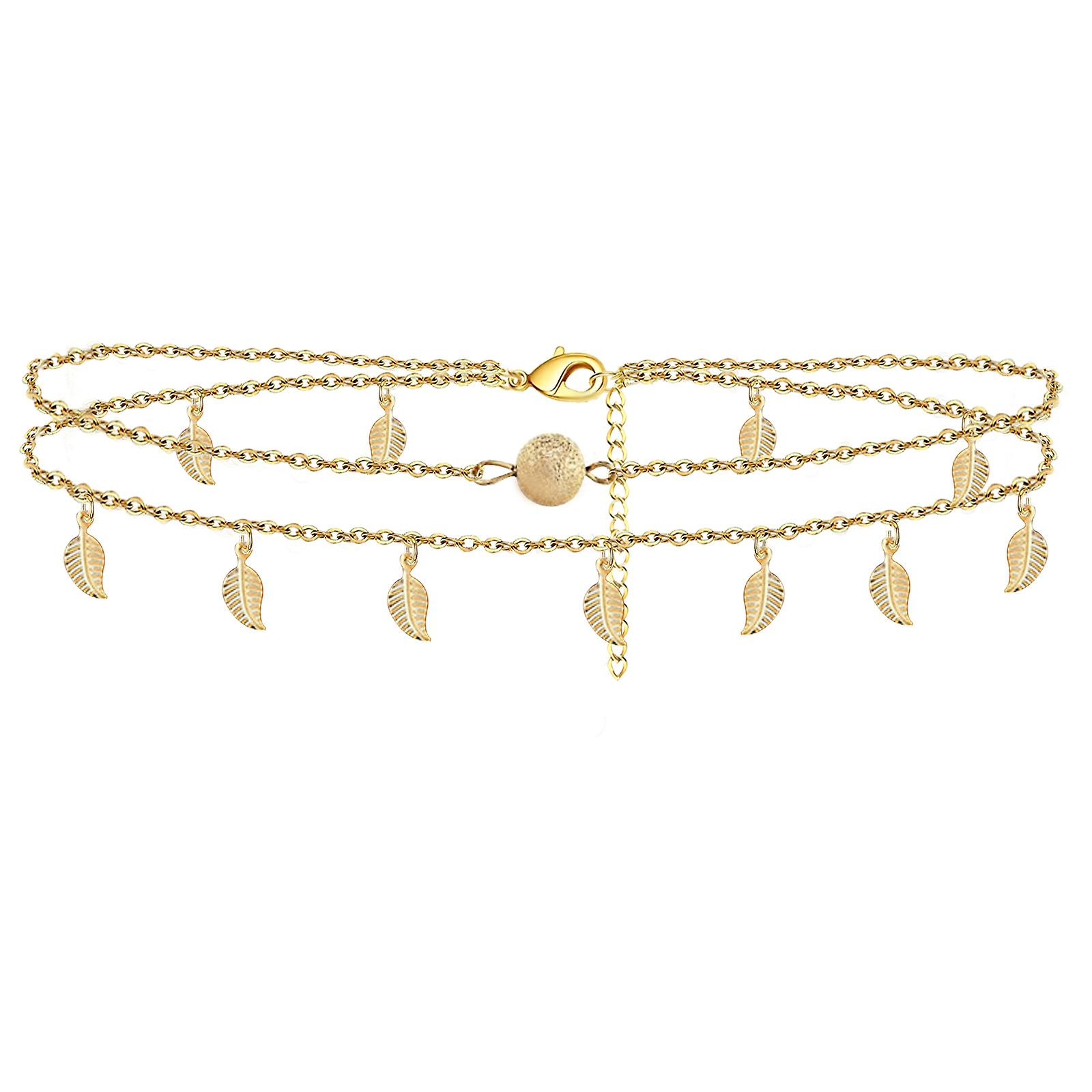 Foto 2 pulgar | Tobillera Huoguo Golden Beach De Tamaño Ajustable Para Mujer - Venta Internacional.