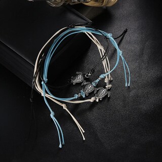 Foto 5 | Tobillera Huoguo Popular Colgante Con Forma De Tortuga Marina A La Moda Para Mujer - Venta Internacional.