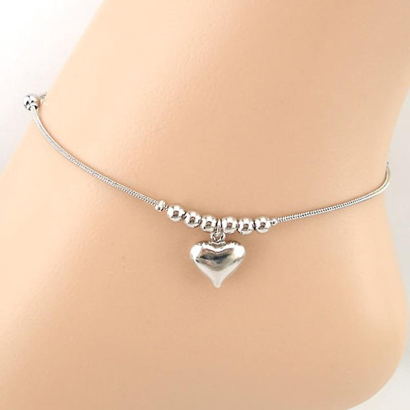 Foto 3 pulgar | Pulsera Tobillera Con Colgante En Forma De Corazón Con Forma De Delfín Para Mujer - Venta Internacional.