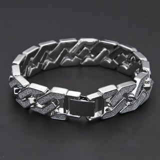 Foto 4 | Pulsera Huoguo Sand Explosion Cuban Chain Hip Hop Para Hombre - Venta Internacional.