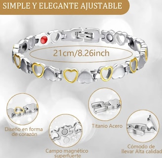Foto 3 | Xtellar Pulseras Magnéticas De Cobre Puro Para Mujeres Elegantes - Alivio Avanzado Para Artritis