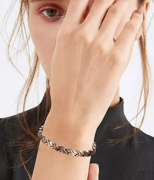 Foto 5 pulgar | Xtellar Pulseras Magnéticas De Cobre Puro Para Mujeres Elegantes - Alivio Avanzado Para Artritis