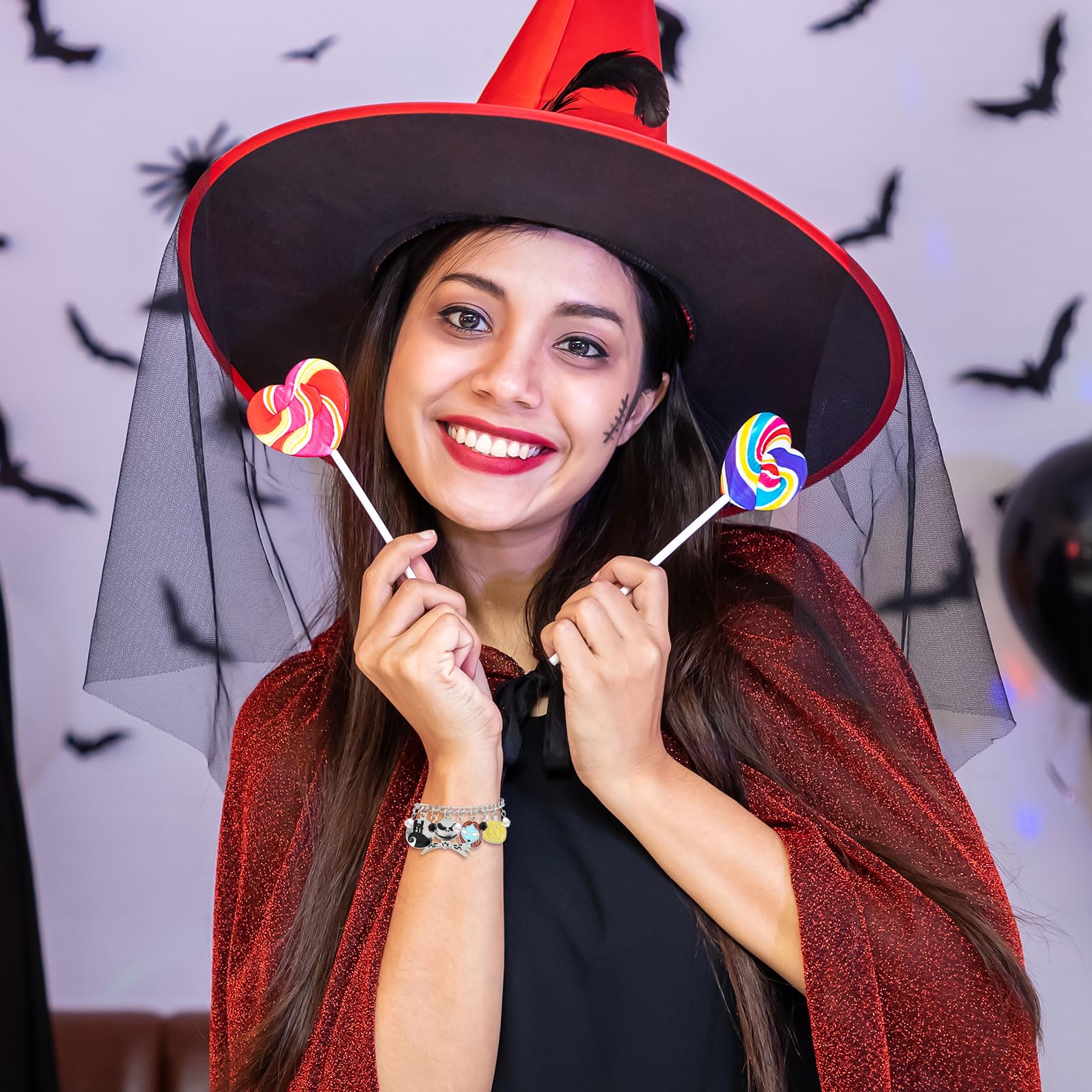 Foto 4 pulgar | Pulseras Huasai Halloween Para Mujer Ghost Pumpkin Silver - Venta Internacional.