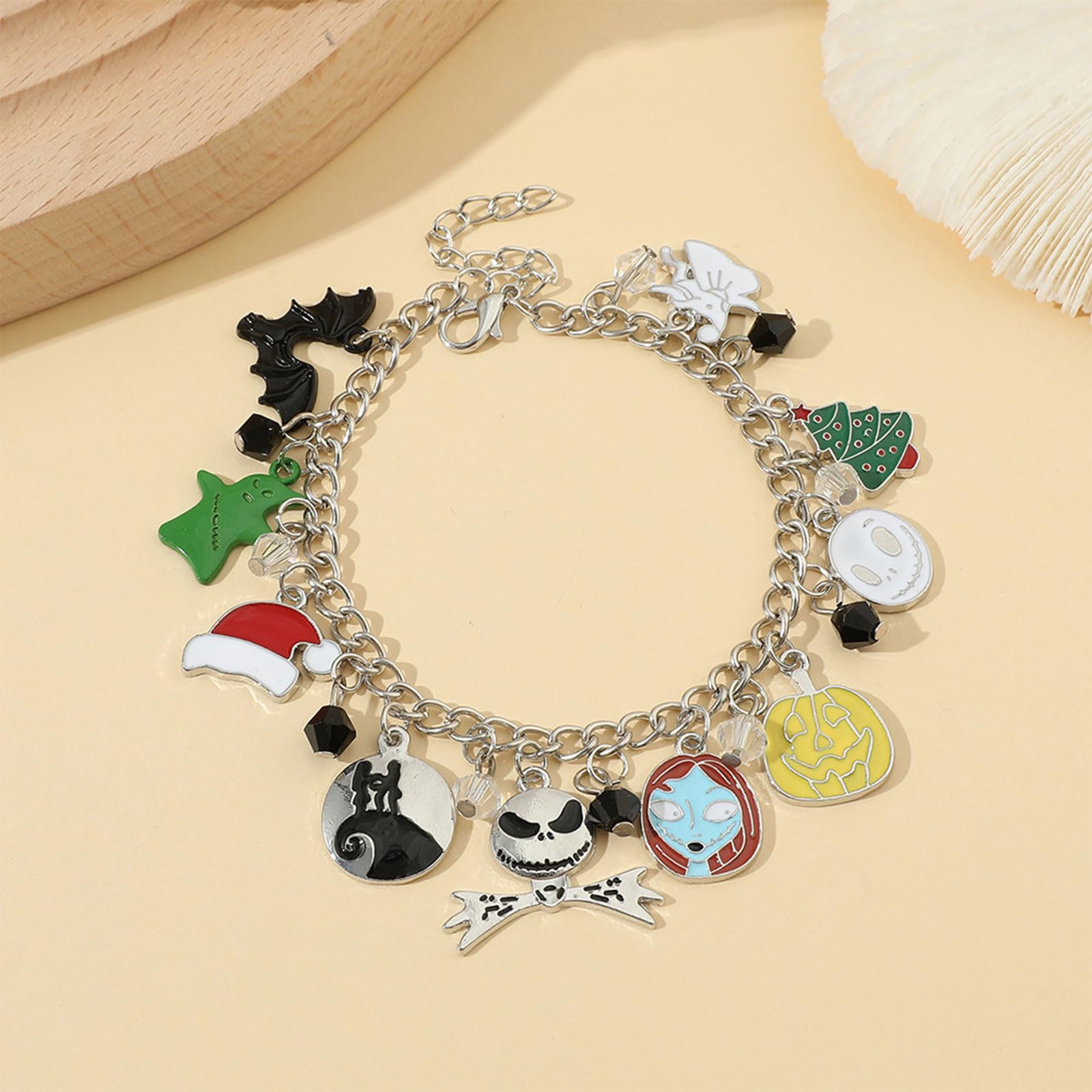 Foto 6 pulgar | Pulseras Huasai Halloween Para Mujer Ghost Pumpkin Silver - Venta Internacional.
