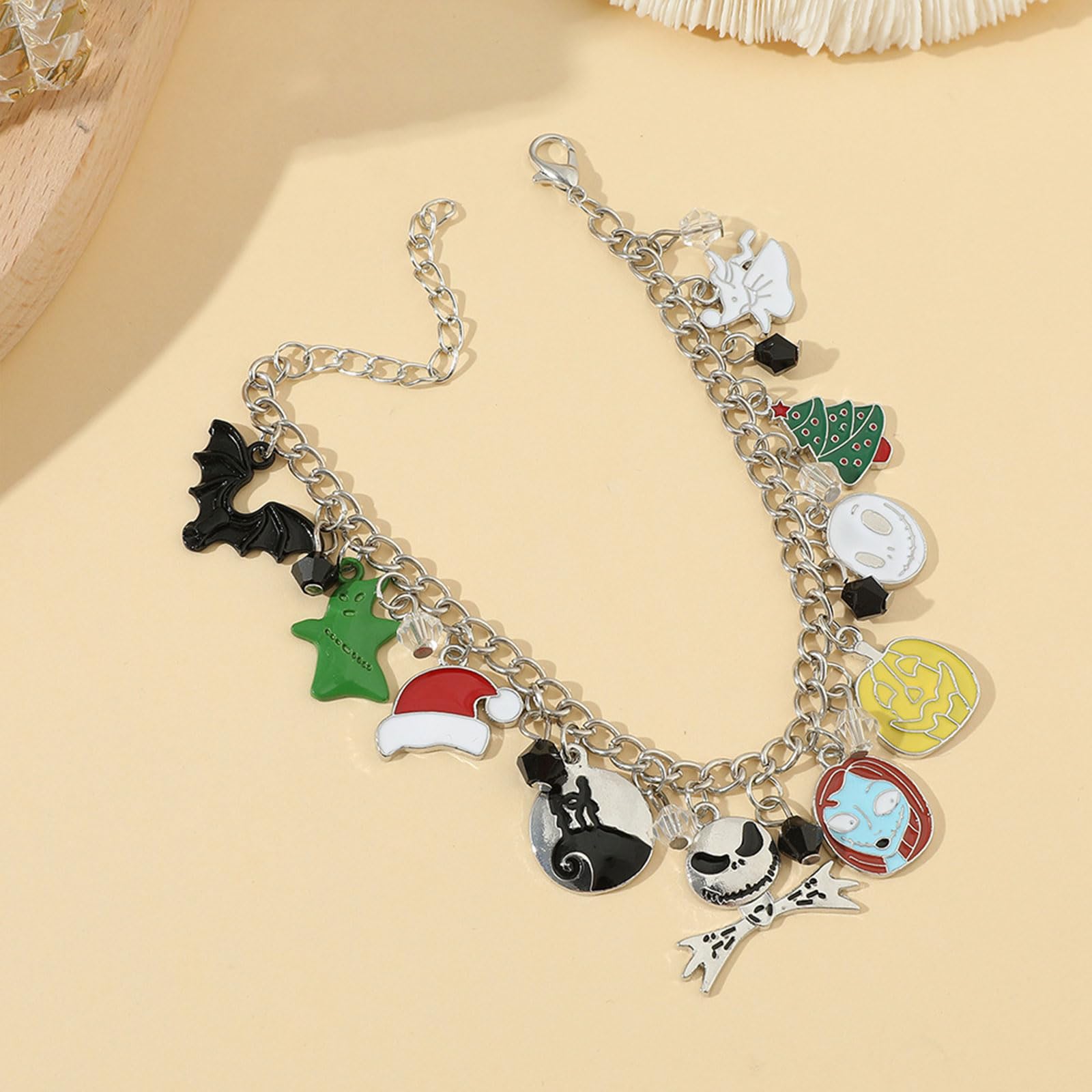 Foto 6 | Pulseras Huasai Halloween Para Mujer Ghost Pumpkin Silver - Venta Internacional.