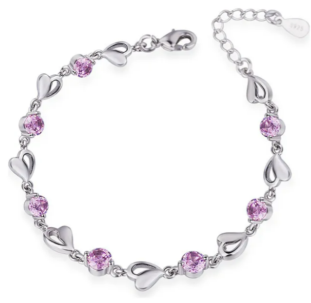 Pulseras Xtellar De Plata 925 Con Charm De Corazón  Regalo Perfecto Para Mujeres