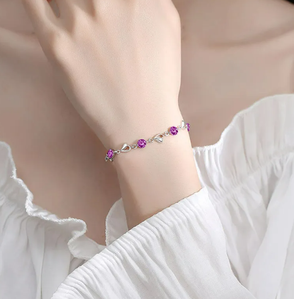 Foto 3 pulgar | Pulseras Xtellar De Plata 925 Con Charm De Corazón  Regalo Perfecto Para Mujeres
